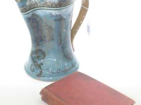 Royal Doulton Izaak Walton The Compleat Angler jug and 19th Century copy...