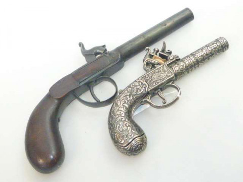 Two replica pistols