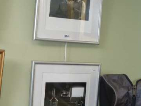 Pair silver geletin photographic prints by Bill Peronneau 1974 of Mohammed...