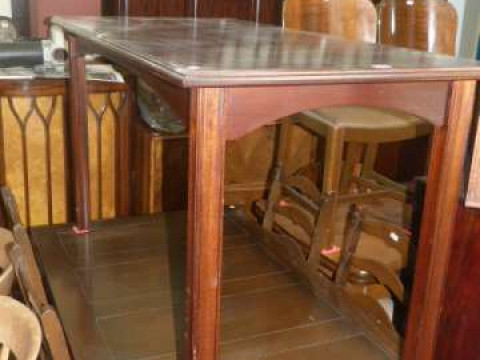 Rectangular mahogany side table