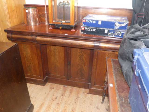 Victorian mahogany four door chiffonier