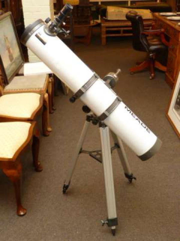 Meade astronomical telescope and stand