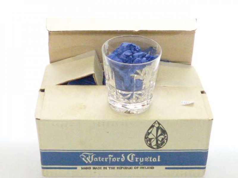 Set of six Waterford crystal whisky tumblers