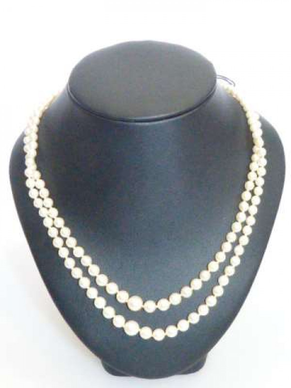 Two-strand cultured pearl necklace