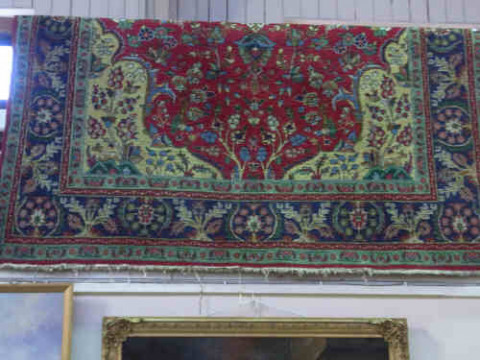 Red and Blue Ground Persian Carpet 3.20 x 2.06