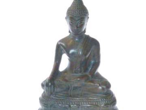 Bronzed model of a god