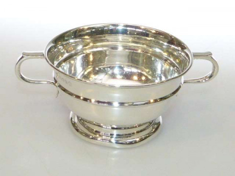 Silver porringer
