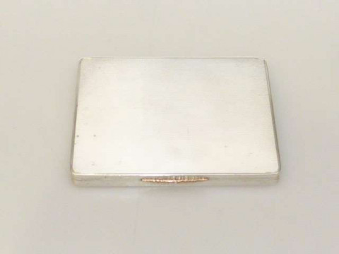 Silver engine turned pocket box