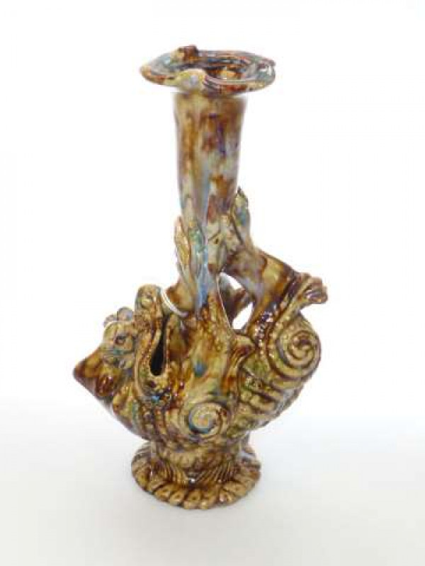 Art pottery vase in Martin Bros style