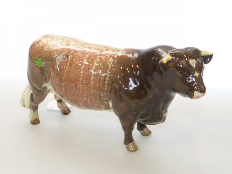 Beswick Dairy Shorthorn bull - Ch. Gwersylt Lord Oxford 74th, model no. 1504