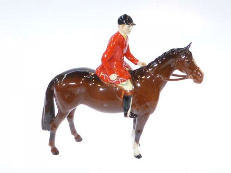 Beswick model of a Huntswoman, no. 1501, brown