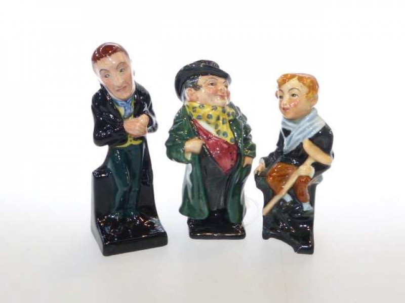 Three Royal Doulton Dickens figures (one a/f)