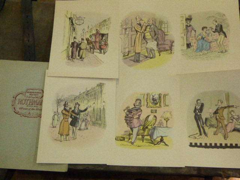 Rothman's Diamond Jubilee 1890-1950 commemorative folder of 6 prints