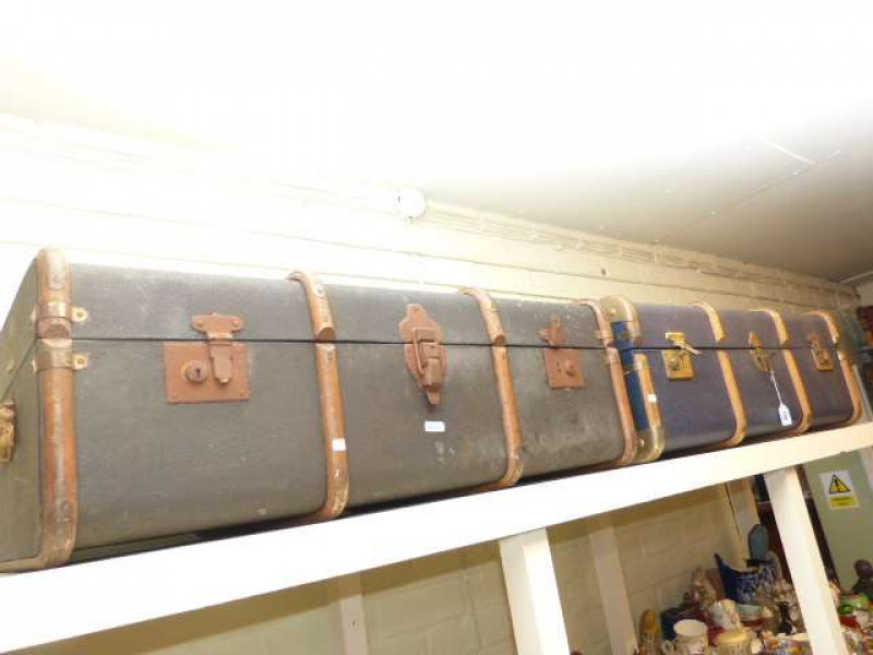 Two cabin trunks