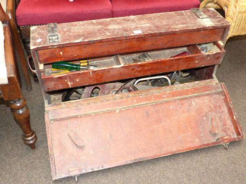 Joiners tool box and collection of tools