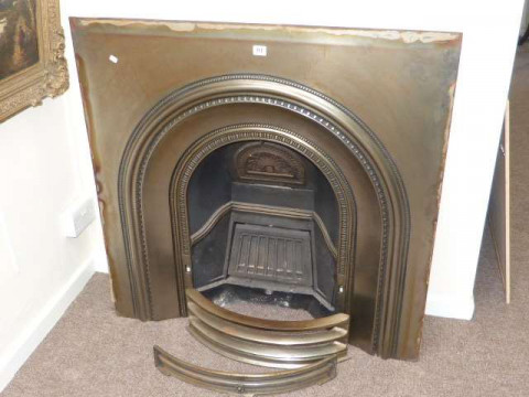 Polished cast fire surround