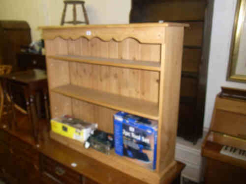 Pine Three Tier Open Bookcase