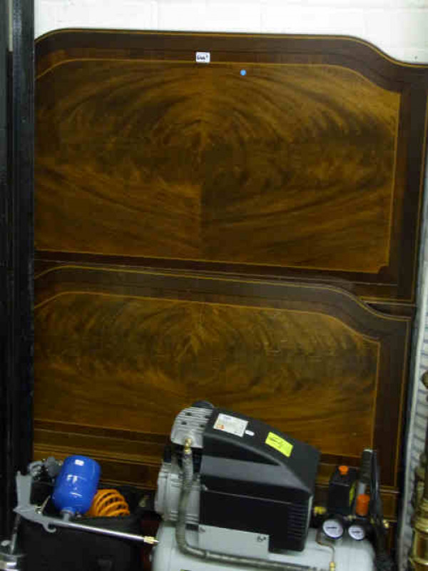 Edwardian Inlaid Mahogany Single Bedstead