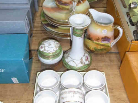 Nine Japanese Noritake Napkin Rings and Tea China etc