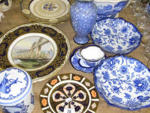 Two Royal Worcester Victorian Achievement Plates, Two Spode Papal Plates,...