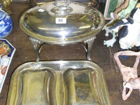 Three Silver Plated Tureens