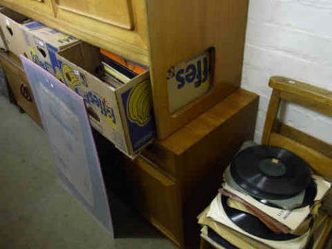 Large Quantity of LP Records and 78 Records