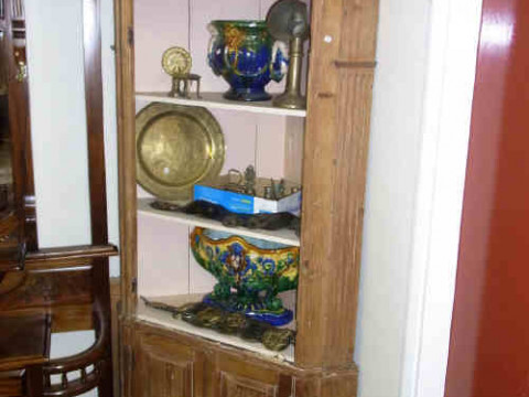 Majolica Style Jardiniere and Planter, 'Laurel & Hardy' and 'Blues Brother'...