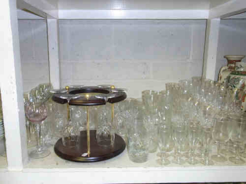 Collection of Crystal and Other Drinking Glasses