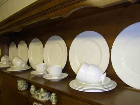 Thirty Two Pieces of Wedgwood White Dinner and Teaware