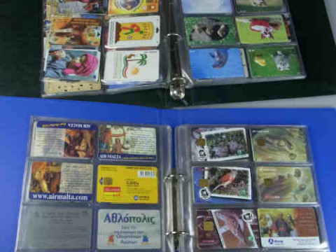Two Albums of Phone Cards