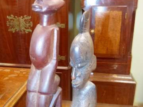 Two tribal carvings