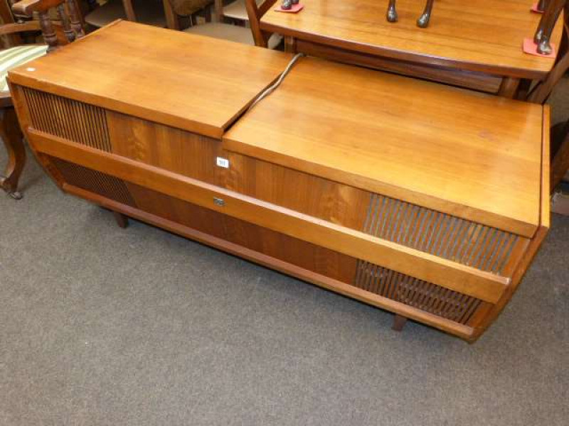 H.M.V. teak radiogram
