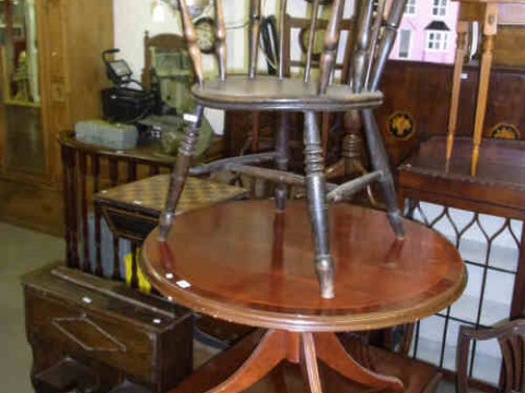 Ibex Elbow Chair, Circular Coffee Table, Victorian Games Table, Oval Carved...