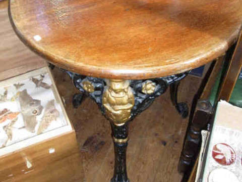 Circular Cast Base Britannia Pub Table