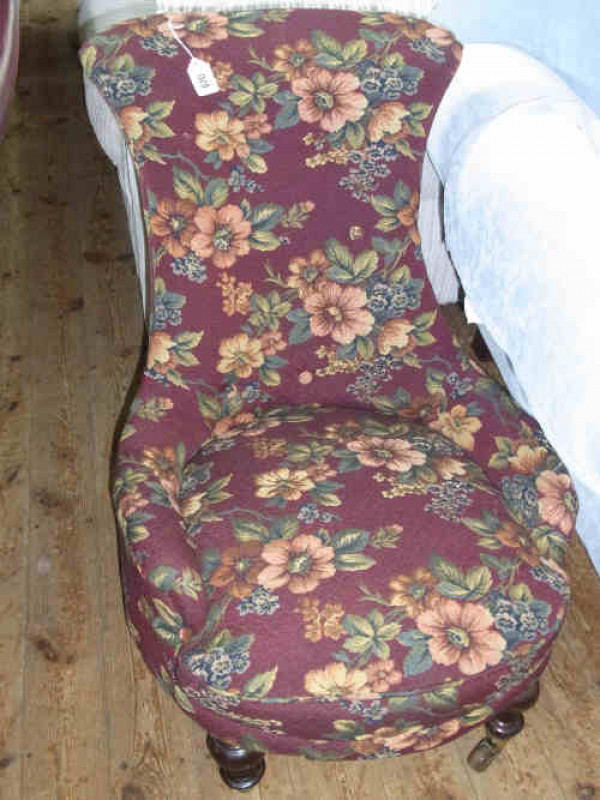 Victorian Turned Leg Nursing Chair