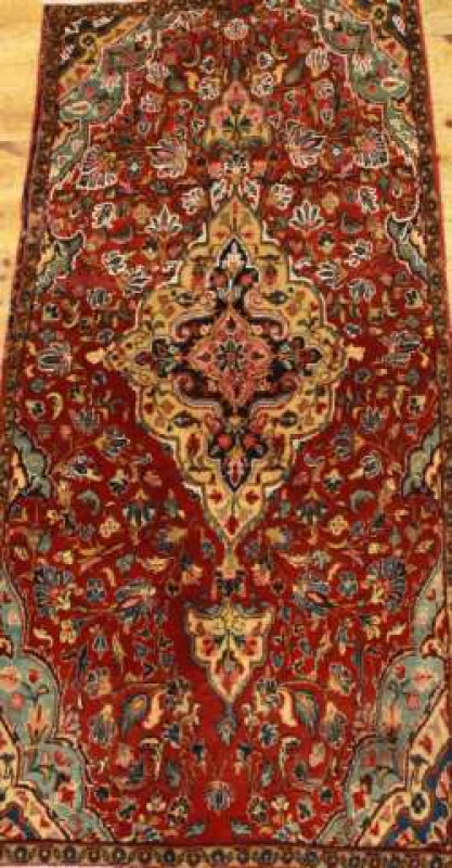 A BIJAR RUNNER. 167cm by 75cm