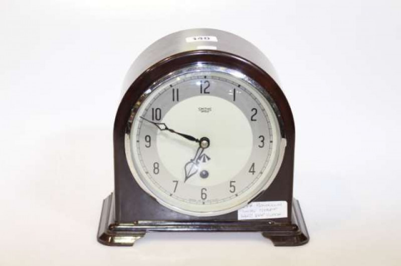 WWII RAF Bakelite mantel clock, arrow 310 mark to door