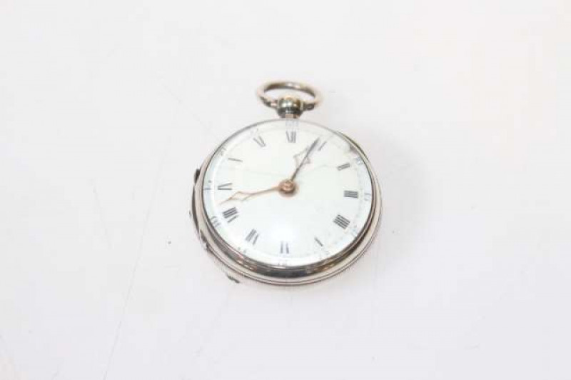 19th Century silver fusee verge pocket watch, Chester 1898, signed Scott/London and numbered 1105
