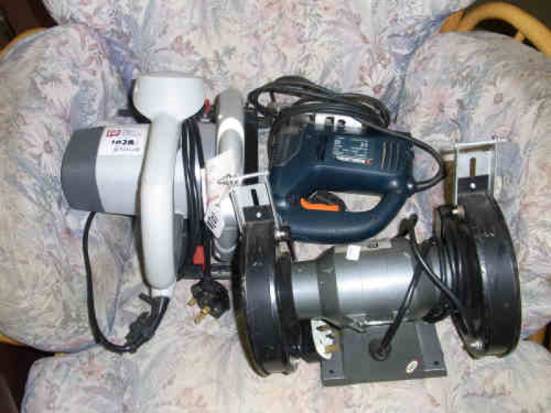 Performance Power Rip Saw, Bench Grinder and Jigsaw