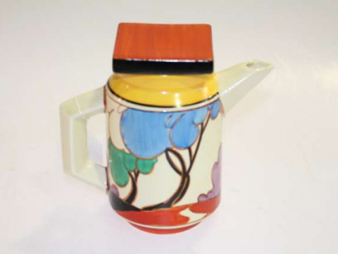 Clarice Cliff Blue Autumn pattern Eton teapot