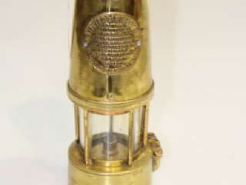Eccles brass miners lamp