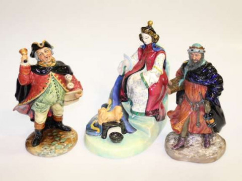 Three Royal Doulton figures