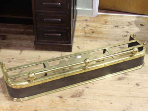 Brass and iron fender