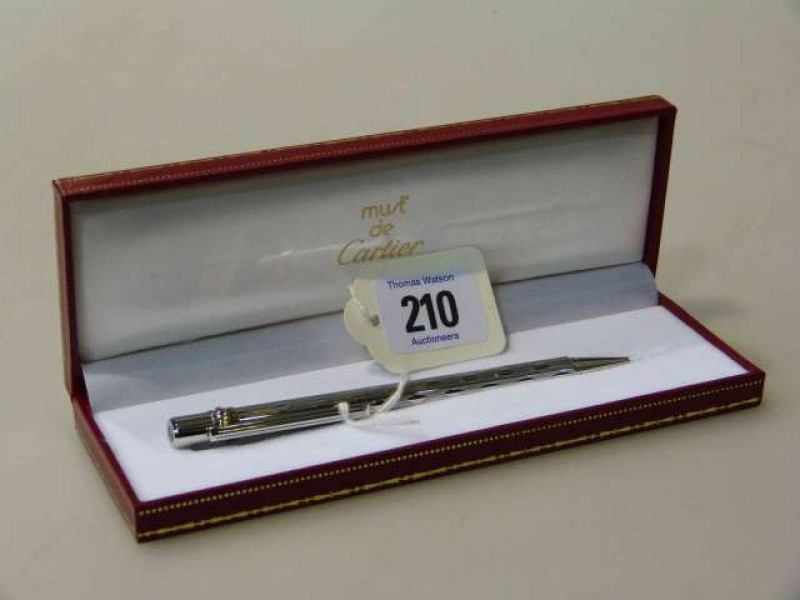 Must de Cartier propelling ball point pen, boxed