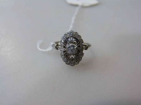 Early 20th Century diamond dress ring, size P
