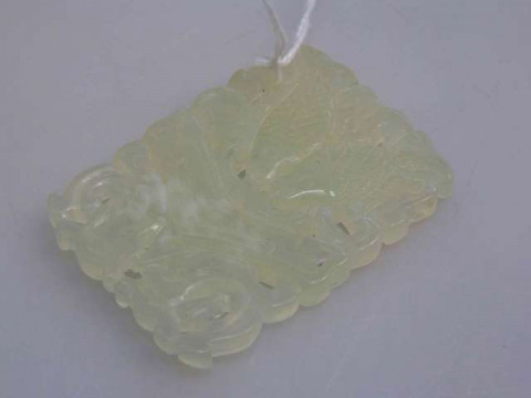 Jadeite carved plaque