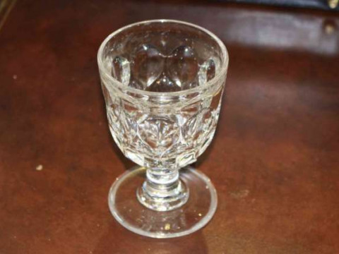 Victorian moulded glass rummer