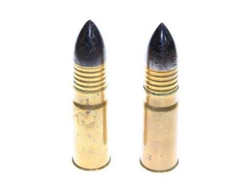 Two WWII anti-aircraft shells