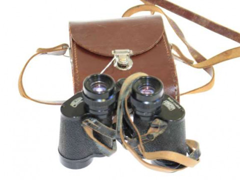 Pair Carl Zeiss binoculars and leather case