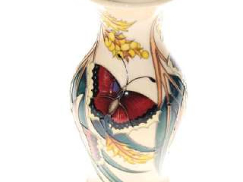 Moorcroft butterfly vase